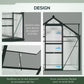 Serre de jardin polycarbonate alu